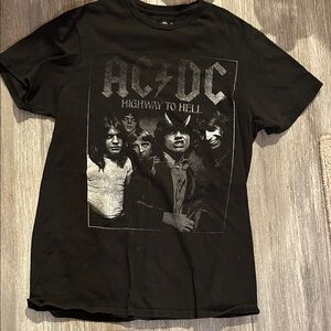 AC/DC Black Short Sleeve Tee